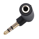 3.5mm male to female Angle Stereo Plug Adapter Converter "L" Shaped