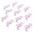 12pcs Cute Flamingo Bookmark Paper Clip Hollow Metal Binder Office Supplie Bj