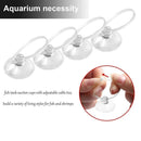 20 Pack Suction Cups with Pieces Adjustable Zip Ties for Aquarium Fish Tank S3W5