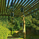 5 LED Waterproof Solar Rotatable Garden Camping Hanging Lamp Light Bulbs Be C8J1