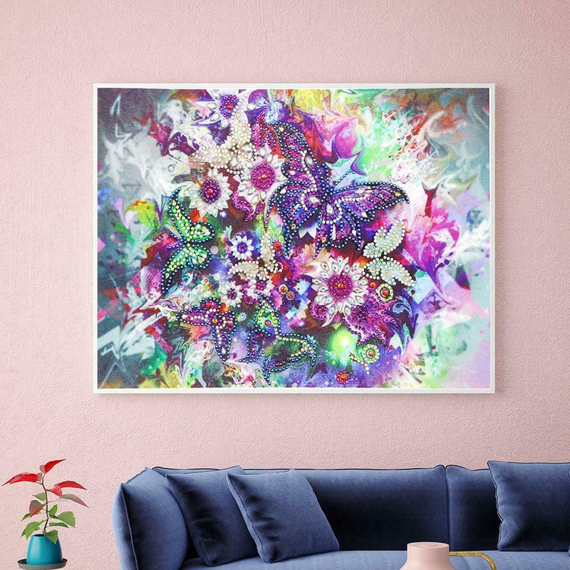 5D DIY Special Shaped Diamond Painting Butterfly Cross Stitch Mosaic Kits