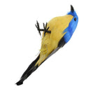 Small Artificial Bird Decorative Realistic Ornament in Feathers Deco Garden