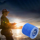 500M 50LB Colorful 4 Strands Multifilament PE Braid Fishing Line (Blue) L9D5