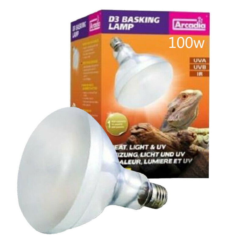 E27 Full  Sun Basking Spot Lamp Bulb for Lizard Reptiles 100W