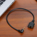 2.5mm Plug to 3.5mm Headphone+Mic Jack Adapter Cable for Panasonic Phone