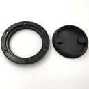 6" Marine Boat Screw Out Twist Out Deck Plate Inspection Hatch Access Black