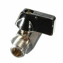 Chrome Brass 1/4inch Bsp Ball Valve Threads Tap Male to Female Air Compress T2E2