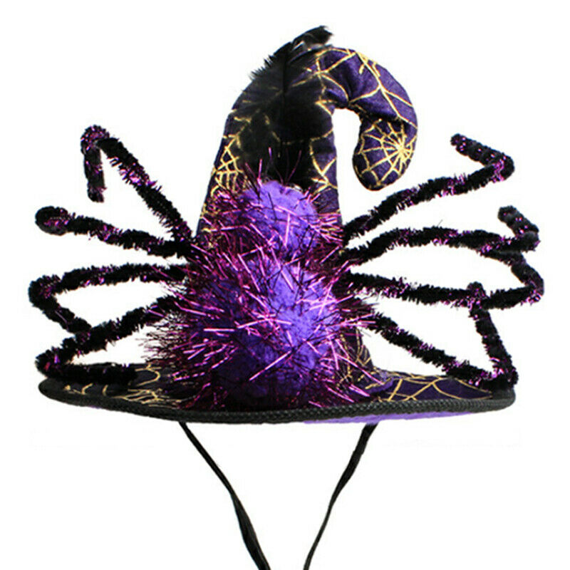 Halloween Pet Supplies Pet Dog and Cat Ornaments Halloween Pet Spider Hat W