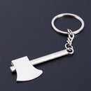 Funny Silvery Hatchet Pendant Aluminum alloy Keychain Key Ring I4L4