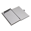 Modern Stainless Steel Leather Pocket Business Name Credit ID Card Holder