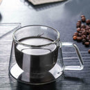 Mug Double Glasses Drink Resistant Coffee Latte Hot Cold Cup Glass Tea Heat Wall