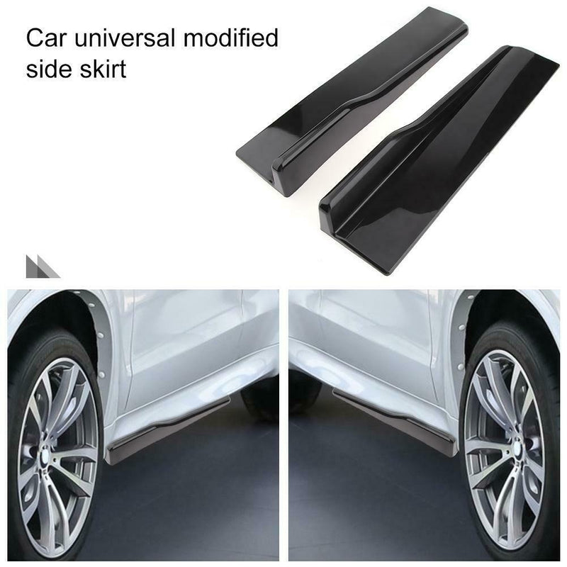 1 Pair Car Side Skirt Rocker Splitters Winglet Shovel Anti Scratch Wings A