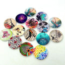 Pack of 100 Mixed Wooden Buttons in Bulk Landscape Buttons for Crafts Button