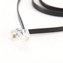 1-meter Six-pin RJ12 Flat Phone Line 6P6C Green Copper 6-PIN Phone Line LJ