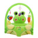 Baby Sofa Support Seat Cover Learning To Sit Plush Chair w/o Filler (Frog) A