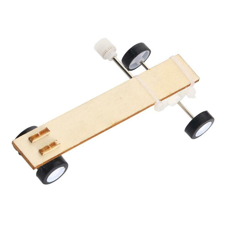 Funny Mini Wood Wind-up Car Assembly DIY Small Production Puzzle Toys