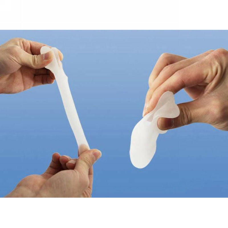 2 Silicone Gel Bunion Toe Protector Straightener Corrector Spreader Splint Pads
