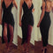 BlackSexy WomenBandage Backless MaxiDressSummer Beach Nightclub Cocktail M  A#S