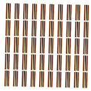 50 Pieces 25mm Straight Tube Beads Smooth Brass Spacer Beads Connector Findings