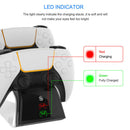 Dual Charger Stand Cradle for Sony PS5 LED Controller Charging Station Dock