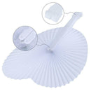 24Pcs Heart Shape Paper Pocket Fans Foldable Wedding Decoration Party Suppl