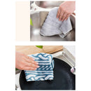 Strong Absorbent Soft Scouring Pad Kitchen Cleaning Dish Towel Microfiber Clo-OZ