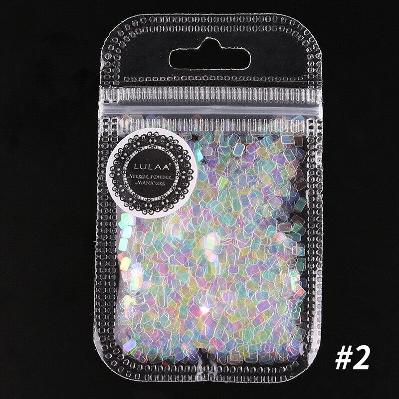 Lulaa 12 Colors/Set Shiny Round Hexagonal Heart-Shaped Five-Pointed Star Sh K8Y6