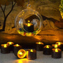 12xFlameless Votive Decor Candles LED Light Battery Operated Flickering D5Y T8L2