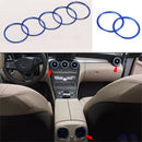 7Pc Car-Styling Ac Outlet Ring Decoration Air Conditioning Vents Trim Stick X5T8