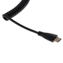 HDMI Male to Right Angle HDMI Male Spiral Coiled Cable 1080p for SLR Camera