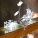 Outdoor 80 LED Snowflake String Light Christmas Party New Year Decor (10m)