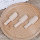 3pcs Mini Wooden Scoops Bath Salt Spoon Candy Flour Spoon Kitchen Utensils BX