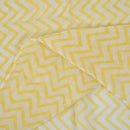 Women V-shaped Wave patterns Voile scarf Yellow
