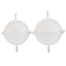 2 Pcs White Plastic Meat Pie Dumpling Mould Pastry Press Makers Z4G9