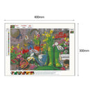 5D DIY Full Drill Diamond Painting Garden Cross Stitch Embroidery Craft Kit