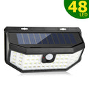 48LED Solar Motion Sensor Wall Light USB Rechargeable Waterproof Yard Lamp US