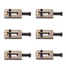 6 Pcs Copper Roller Bridge Tremolo Saddles for Fender ST TL Guitar Parts
