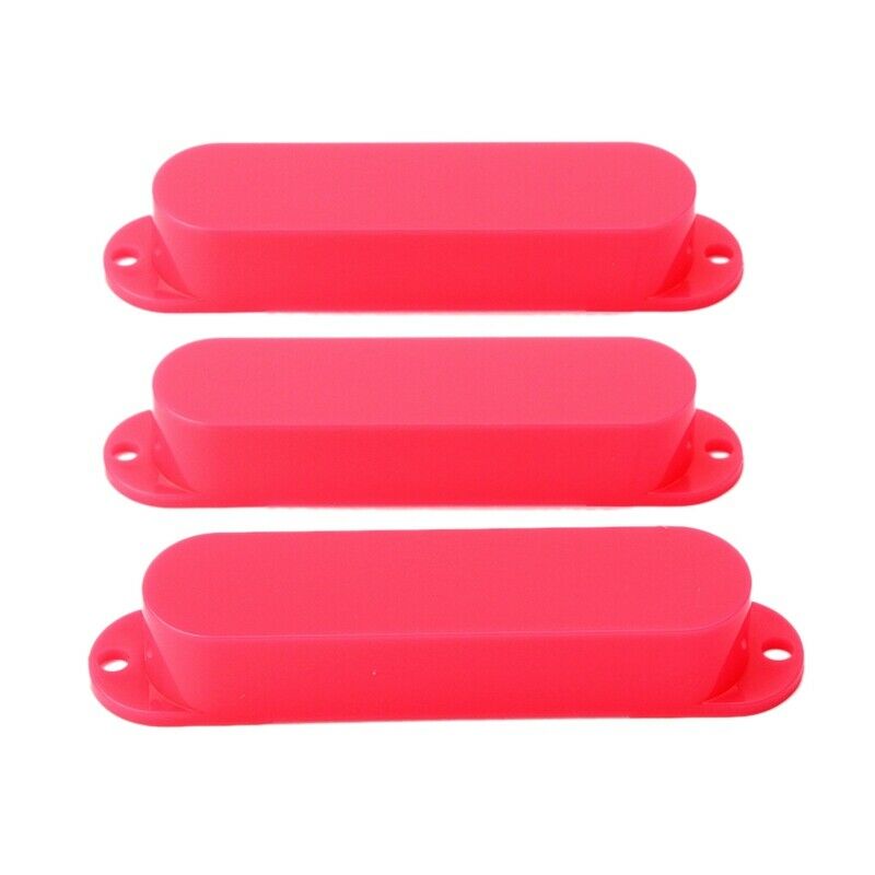 1 Set Of 3Pcs Pink Sealed Closed Single Coil Pickup Covers For Electric Gui