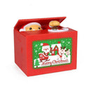 Money Box Lovely Stealing Coin Santa Claus Piggy Bank for Kids Birthday Gift