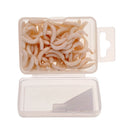 120Pcs/Box White Fishing Maggots Soft Worms Lures Strong Fishy Fishing Baits