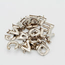 26Pcs English Letter Rivet Metal Leather Craft Repair Studs Decor 15mm
