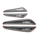 4X Real Carbon Fiber  Car Side Door Edge Protection Guards Stickers â„–[