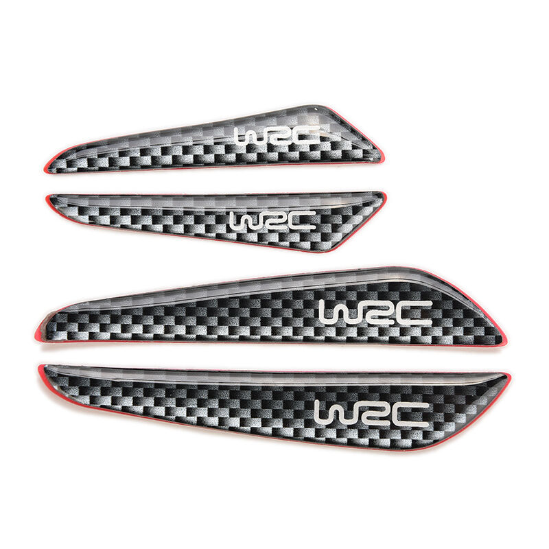 4X Real Carbon Fiber  Car Side Door Edge Protection Guards Stickers â„–[