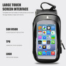 Rainproof Bicycle Bike Top Tube Bag Touchscreen Phone Bag with Dual Zippers