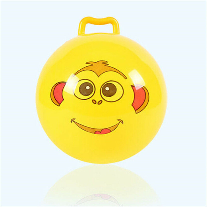 Inflatable Hopping Jumping Ball Bouncer Hopper Handle Kids Outdoor Fun Beach  TE
