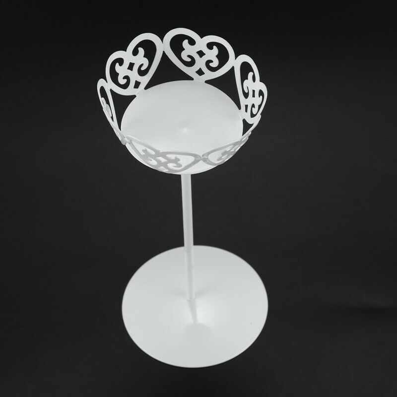 4pcs Mini White Dessert Stand with Premium Steel Material Cupcake Display,  S6B1