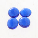 100Pcs Flat Glass Marble Pebbles Vase Fillers Decor Dark Blue