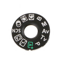 2pcs Top Cover Dial Mode Plate Interface Cap Label Repair Part for Canon