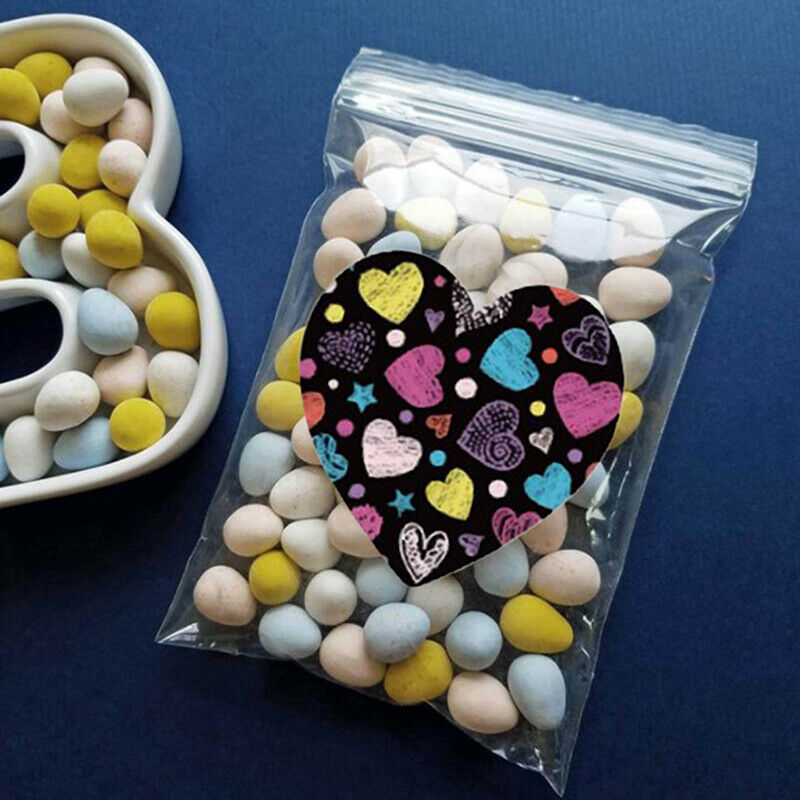 500pcs Heart Shape Valentine's Day Stickers Party Gift Seal Labels StickersB Ew