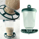 Glass Window Bird Feeder Suction Up Watch View Birds   Dispenser Auto Feeding